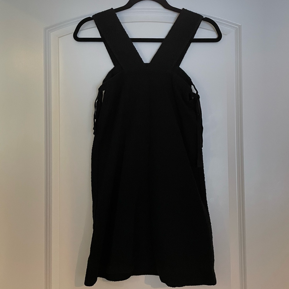 Madewell Textured Black Sweater Mini Dress